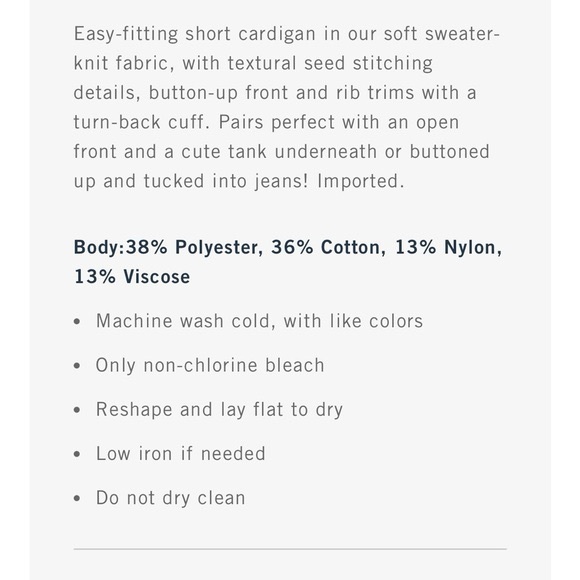 Abercrombie and Fitch Cotton-Blend Seed Stitch Cardigan - Picture 6 of 6